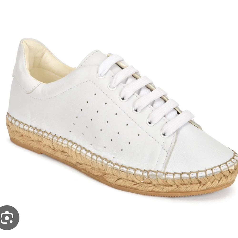 andrew stevens terra white espadrille sneaker women’s 8.5